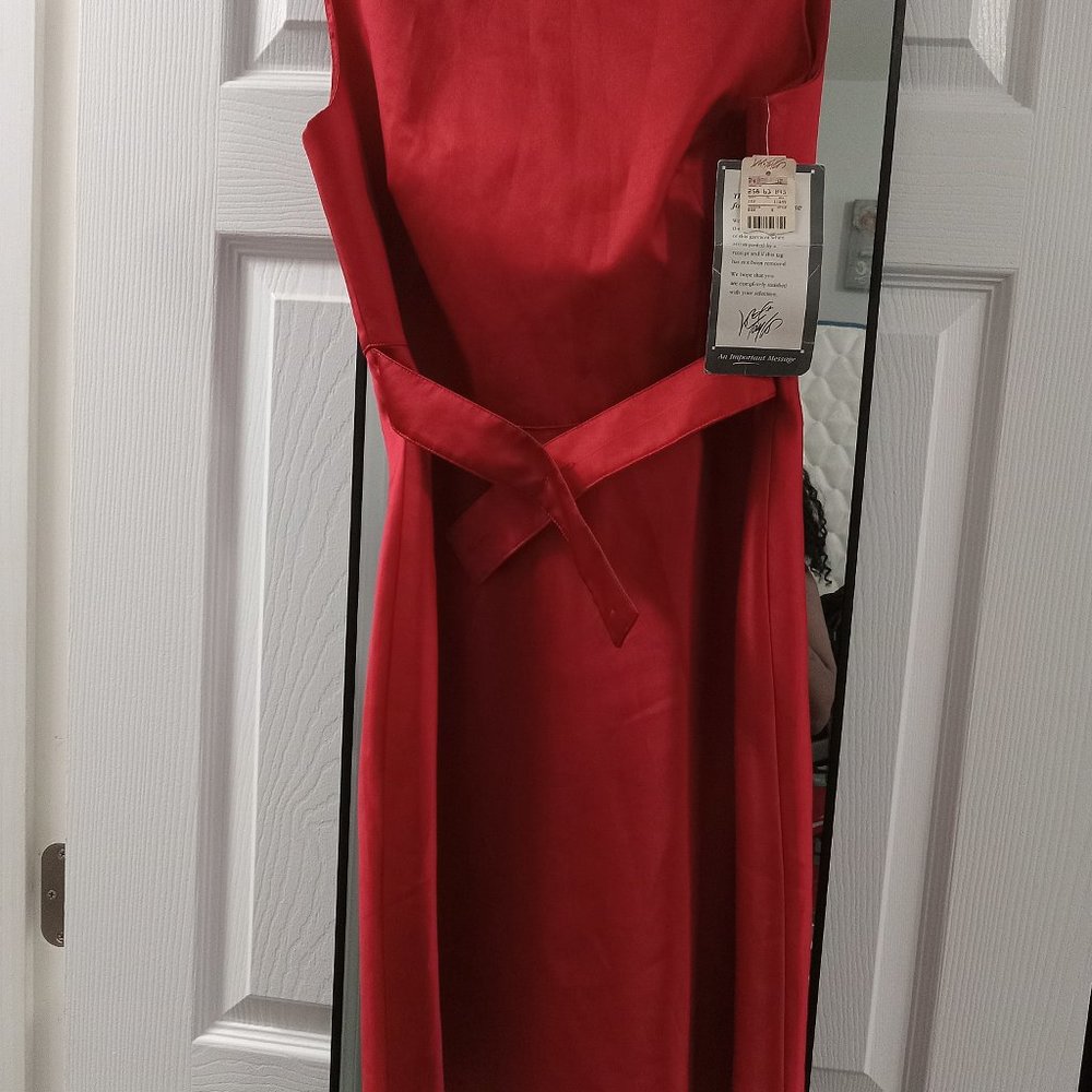 Cocktail Satin Red Dress